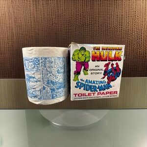 ❤Rare Marvel Comics Amazing Spider-Man Incredible Hulk Toilet Paper Oh Dawn 1979